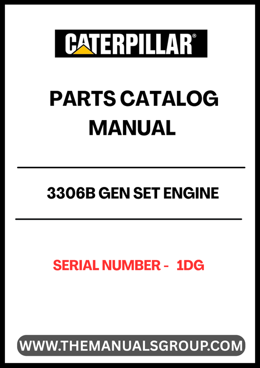 Discover the essential CAT 3306B Gen Set Engine Parts Catalog Manual, designed specifically for serial number 1DG. This comprehensive manual serves as your go-to resource for identifying and sourcing the right parts for your engine, ensuring optimal performance and longevity.