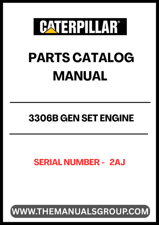 Discover the essential CAT 3306B Gen Set Engine Parts Catalog Manual, specifically designed for serial number 2AJ. This comprehensive manual serves as a vital resource for technicians and engineers, providing detailed information on parts, specifications, and maintenance procedures for optimal engine performance.
