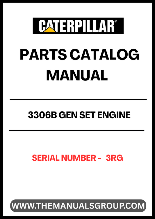 Discover the essential CAT 3306B Gen Set Engine Parts Catalog Manual, specifically designed for serial number 3RG. This comprehensive manual serves as your go-to resource for identifying and sourcing the right parts for your engine, ensuring optimal performance and longevity.