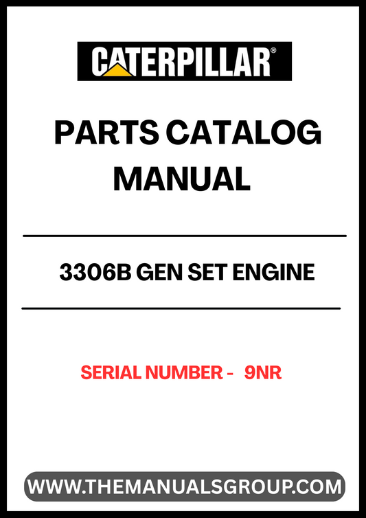 Discover the essential CAT 3306B Gen Set Engine Parts Catalog Manual, designed specifically for serial number 9NR. This comprehensive manual serves as a vital resource for technicians and engineers, providing detailed diagrams and specifications to ensure accurate repairs and maintenance of your engine.