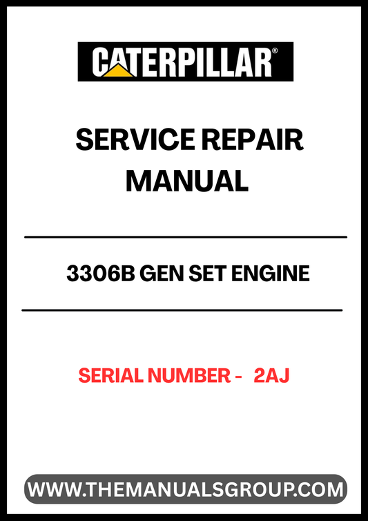 Enhance your maintenance capabilities with the CAT 3306B Gen Set Engine Service Repair Manual, specifically designed for serial number 2AJ. This comprehensive guide provides detailed instructions and insights to ensure your engine operates at peak performance.