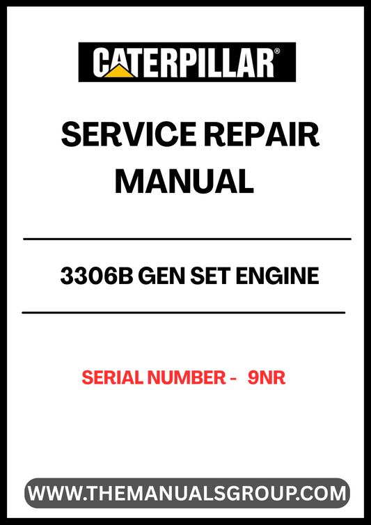Discover the essential CAT 3306B Gen Set Engine Service Repair Manual, specifically designed for serial number 9NR. This comprehensive guide is an invaluable resource for technicians and engineers, providing detailed insights into the maintenance and repair of your engine. With clear illustrations and step-by-step instructions, you can ensure optimal performance and longevity of your equipment.