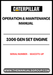 Enhance the performance and longevity of your CAT 3306 Gen Set Engine with our comprehensive Operation & Maintenance Manual, specifically designed for serial numbers 5EA03771 and above. This manual serves as an essential resource, providing detailed instructions and insights to ensure optimal operation and maintenance of your engine.