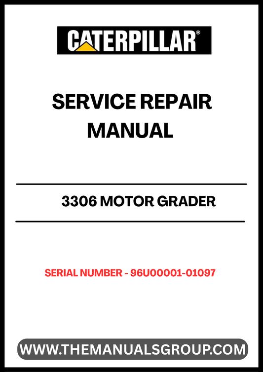 Introducing the CAT 3306 Motor Grader Service Repair Manual, specifically designed for serial numbers 96U00001-01097. This comprehensive guide is an essential resource for technicians and operators, providing detailed instructions and insights to keep your motor grader running smoothly.