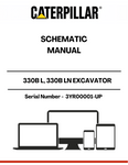 Discover the CAT 330B L and 330B LN Excavator Schematic Manual, designed specifically for models with serial numbers starting from 3YR00001 and up. This comprehensive manual is an essential resource for operators and technicians, providing detailed schematics that simplify maintenance and repair tasks.