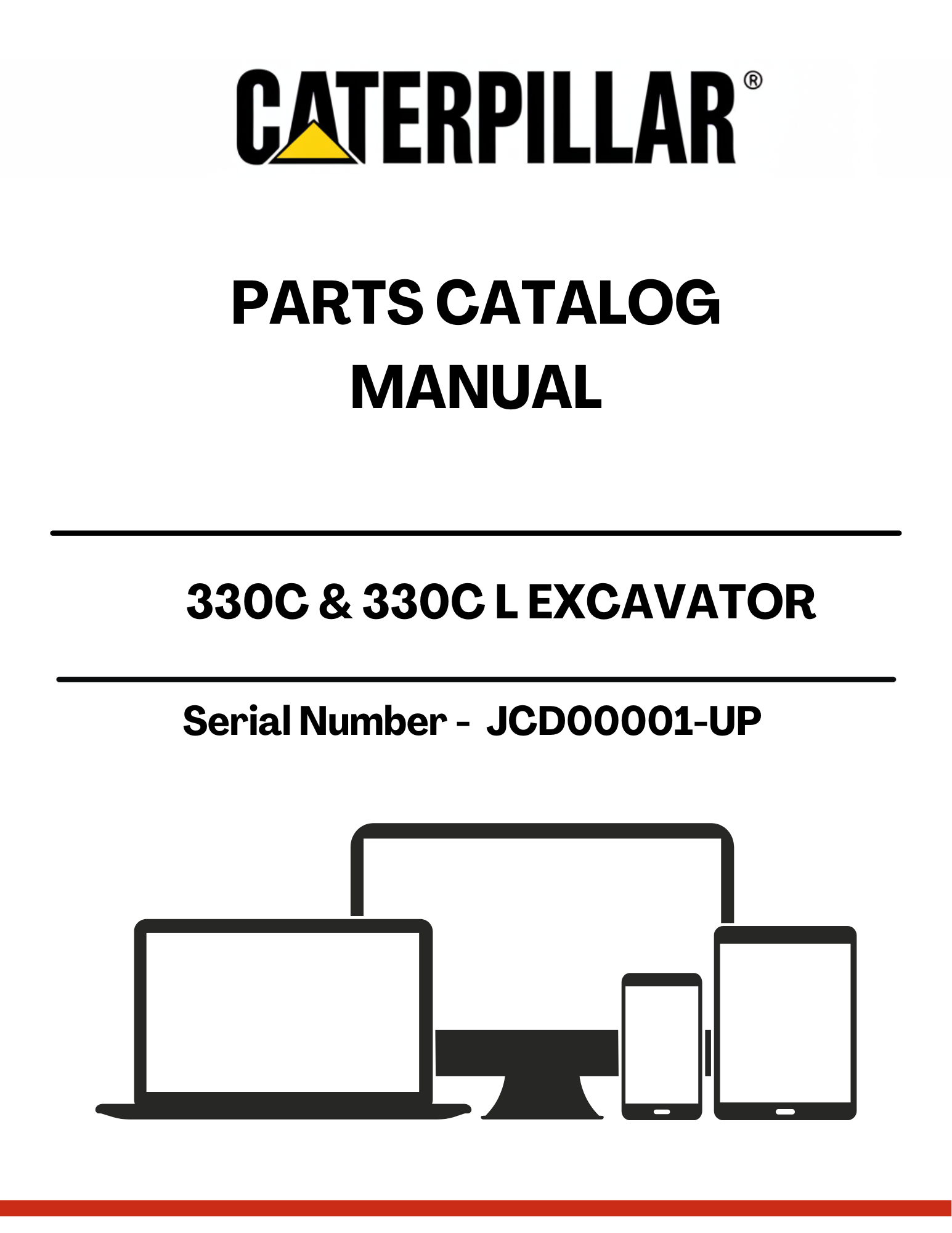 Discover the essential CAT 330C & 330C L Excavator Parts Catalog Manual, designed specifically for serial numbers JCD00001 and up. This comprehensive guide is powered by the robust C-9 engine, ensuring you have the most accurate and detailed information at your fingertips.