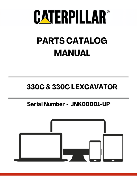 Discover the essential CAT 330C & 330C L Excavator Parts Catalog Manual, designed specifically for serial numbers JNK00001 and up. This comprehensive guide is powered by the reliable C-9 engine, ensuring you have the most accurate and up-to-date information at your fingertips.