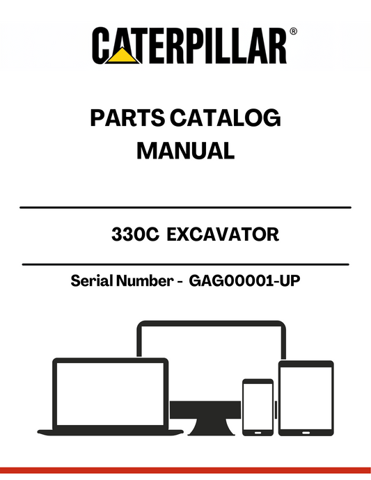 Discover the essential CAT 330C Excavator Parts Catalog Manual, designed specifically for serial numbers GAG00001 and up. This comprehensive manual is your go-to resource for identifying and sourcing the right parts for your excavator, ensuring optimal performance and longevity of your machinery.
