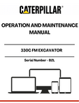 Discover the essential CAT 330C FM Excavator Operation and Maintenance Manual, specifically designed for serial number B2L. This comprehensive guide is your go-to resource for understanding the intricate workings of your excavator, ensuring optimal performance and longevity.