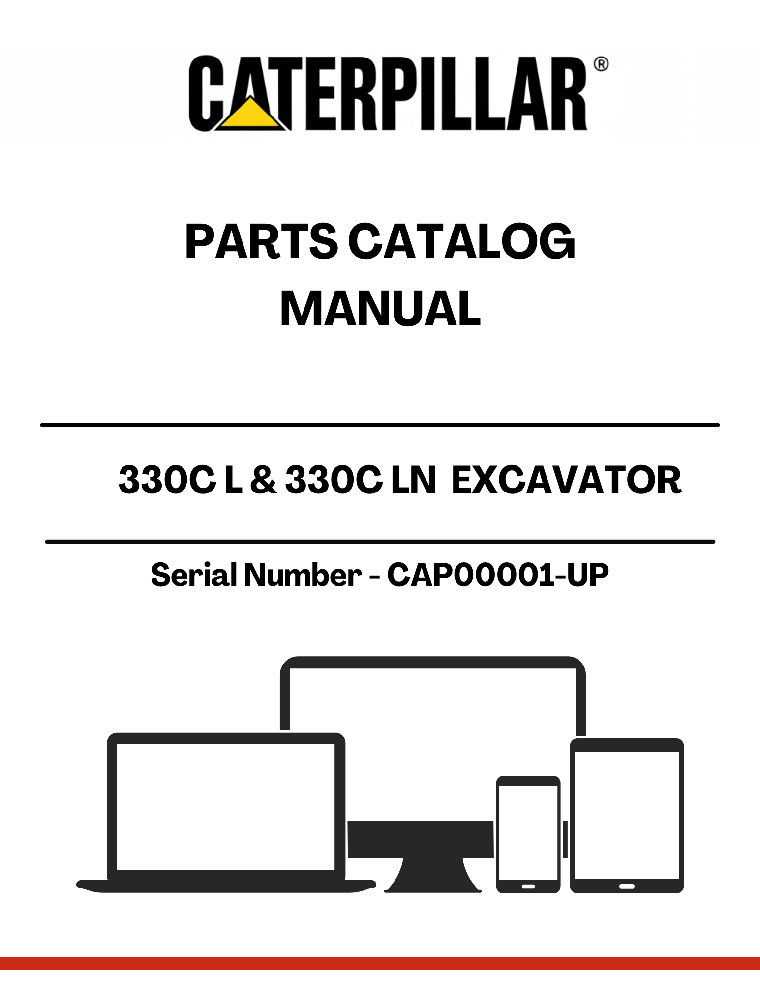 Discover the essential CAT 330C L & 330C LN Excavator Parts Catalog Manual, designed specifically for models with serial numbers CAP00001-UP and powered by the robust C-9 engine. This comprehensive manual is your go-to resource for identifying and sourcing the right parts for your excavator, ensuring optimal performance and longevity.