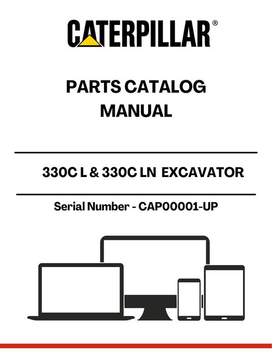 Discover the essential CAT 330C L & 330C LN Excavator Parts Catalog Manual, designed specifically for models with serial numbers CAP00001-UP and powered by the robust C-9 engine. This comprehensive manual is your go-to resource for identifying and sourcing the right parts for your excavator, ensuring optimal performance and longevity.