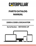 Discover the essential CAT 330D & 330D L Excavator Parts Catalog Manual, specifically designed for serial numbers MEY00001-UP and powered by the robust C9 engine. This comprehensive manual serves as your go-to resource for identifying and sourcing the right parts for your excavator, ensuring optimal performance and longevity.