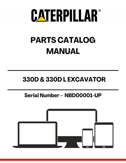 Discover the essential CAT 330D & 330D L Excavator Parts Catalog Manual, designed specifically for models with serial number NBD00001 and up, powered by the robust C9 engine. This comprehensive manual serves as your go-to resource for identifying and sourcing the right parts for your excavator, ensuring optimal performance and longevity.