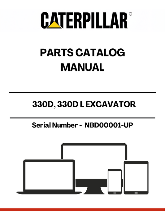 Discover the essential CAT 330D and 330D L Excavator Parts Catalog Manual, designed specifically for serial numbers NBD00001 and up. This comprehensive manual serves as your go-to resource for identifying and sourcing the right parts for your excavator, ensuring optimal performance and longevity.