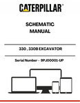 Discover the essential CAT 330 and 330B Excavator Schematic Manual, designed specifically for models with serial number 9PJ00001 and up, powered by the robust 3306 engine. This comprehensive manual provides detailed schematics that are crucial for understanding the intricate systems of your excavator, ensuring optimal performance and maintenance.