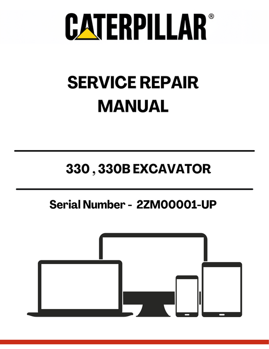 Unlock the full potential of your CAT 330 and 330B Excavators with our comprehensive Service Repair Manual, specifically designed for serial numbers 2ZM00001 and up. This manual is an essential resource for operators and technicians, providing detailed insights into the maintenance and repair of machines powered by the robust 3306 engine.
