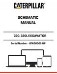 Discover the CAT 330, 330L Excavator Schematic Manual, designed specifically for models with serial number 8FK00001 and up. This comprehensive manual is an essential resource for operators and technicians, providing detailed schematics that simplify maintenance and repair tasks.
