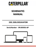 Discover the CAT 330, 330L Excavator Schematic Manual, specifically designed for models with serial number 9PJ00001 and powered by the robust 3306 engine. This comprehensive manual is an essential resource for operators and technicians, providing detailed schematics that simplify maintenance and repair tasks.