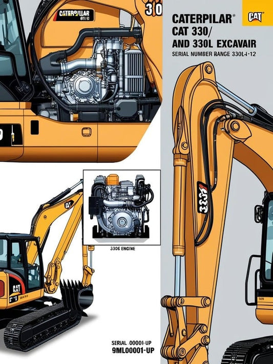  Enhance your maintenance capabilities with the CAT 330, 330L Excavator Service Repair Manual, specifically designed for models with serial numbers 9ML00001 and up. This comprehensive guide is powered by the robust 3306 engine, ensuring you have the right information at your fingertips to keep your excavator running smoothly.