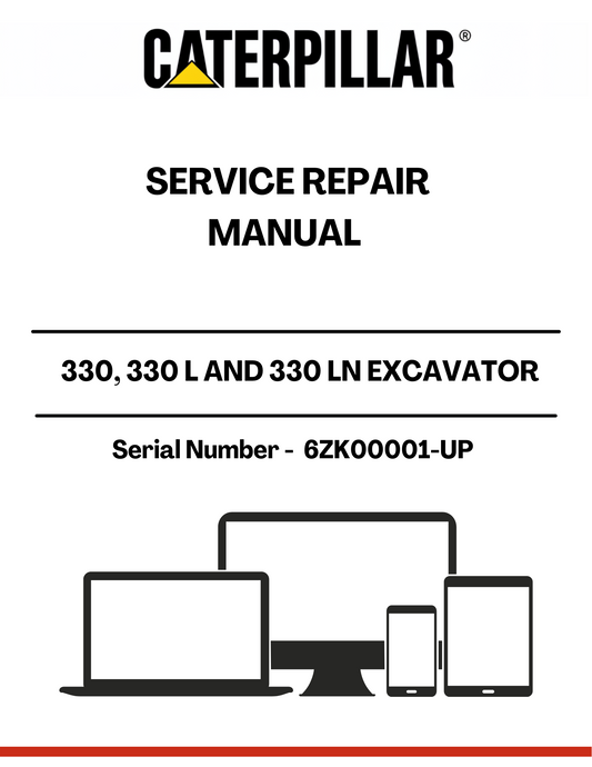 Introducing the CAT 330, 330 L, and 330 LN Excavator Service Repair Manual, designed specifically for models with serial numbers 6ZK00001 and up, powered by the robust 3306 engine. This comprehensive manual is an essential resource for technicians and operators, providing detailed instructions and insights to ensure optimal performance and longevity of your excavator.