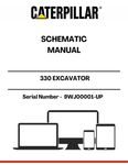 Discover the CAT 330 Excavator Schematic Manual, specifically designed for models with serial number 9WJ00001 and powered by the robust 3306 engine. This comprehensive manual provides detailed schematics that are essential for understanding the intricate workings of your excavator, ensuring optimal performance and maintenance.