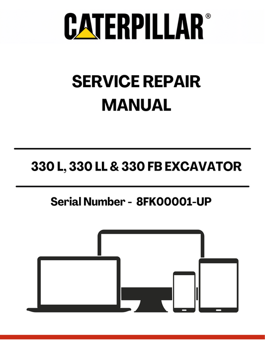 Unlock the full potential of your CAT 330 L, 330 LL, and 330 FB excavators with our comprehensive Service Repair Manual. Designed specifically for serial numbers 8FK00001 and up, this manual is an essential resource for both seasoned professionals and DIY enthusiasts. It provides detailed instructions, diagrams, and troubleshooting tips to ensure your machinery operates at peak performance.