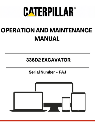 Discover the essential CAT 336D2 Excavator Operation and Maintenance Manual, designed specifically for serial number FAJ. This comprehensive guide is your go-to resource for maximizing the performance and longevity of your excavator. With detailed instructions and expert insights, you can ensure that your machine operates at peak efficiency.