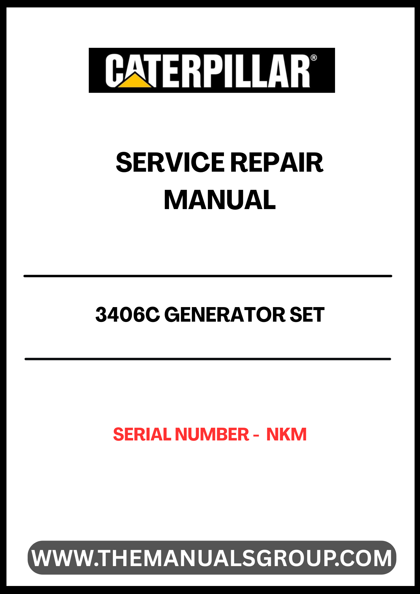 Discover the essential CAT 3406C Generator Set Service Repair Manual, specifically designed for serial number NKM. This comprehensive guide is your go-to resource for maintaining and troubleshooting your generator, ensuring optimal performance and longevity.