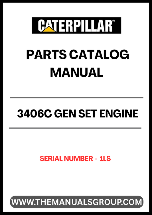 Discover the essential CAT 3406C Gen Set Engine Parts Catalog Manual, specifically designed for serial number 1LS. This comprehensive manual serves as a vital resource for anyone looking to maintain or repair their CAT 3406C engine, ensuring optimal performance and longevity.