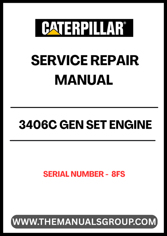 Unlock the full potential of your CAT 3406C GEN SET engine with our comprehensive Service Repair Manual, specifically designed for serial number 8FS. This manual is an essential resource for both seasoned technicians and DIY enthusiasts, providing detailed instructions and insights to ensure optimal performance and longevity of your engine.