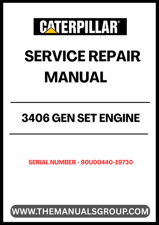 Enhance your maintenance capabilities with the CAT 3406 Gen Set Engine Service Repair Manual, specifically designed for serial numbers 90U00440-19730. This comprehensive guide provides detailed instructions and insights to ensure your engine operates at peak performance, minimizing downtime and maximizing efficiency.