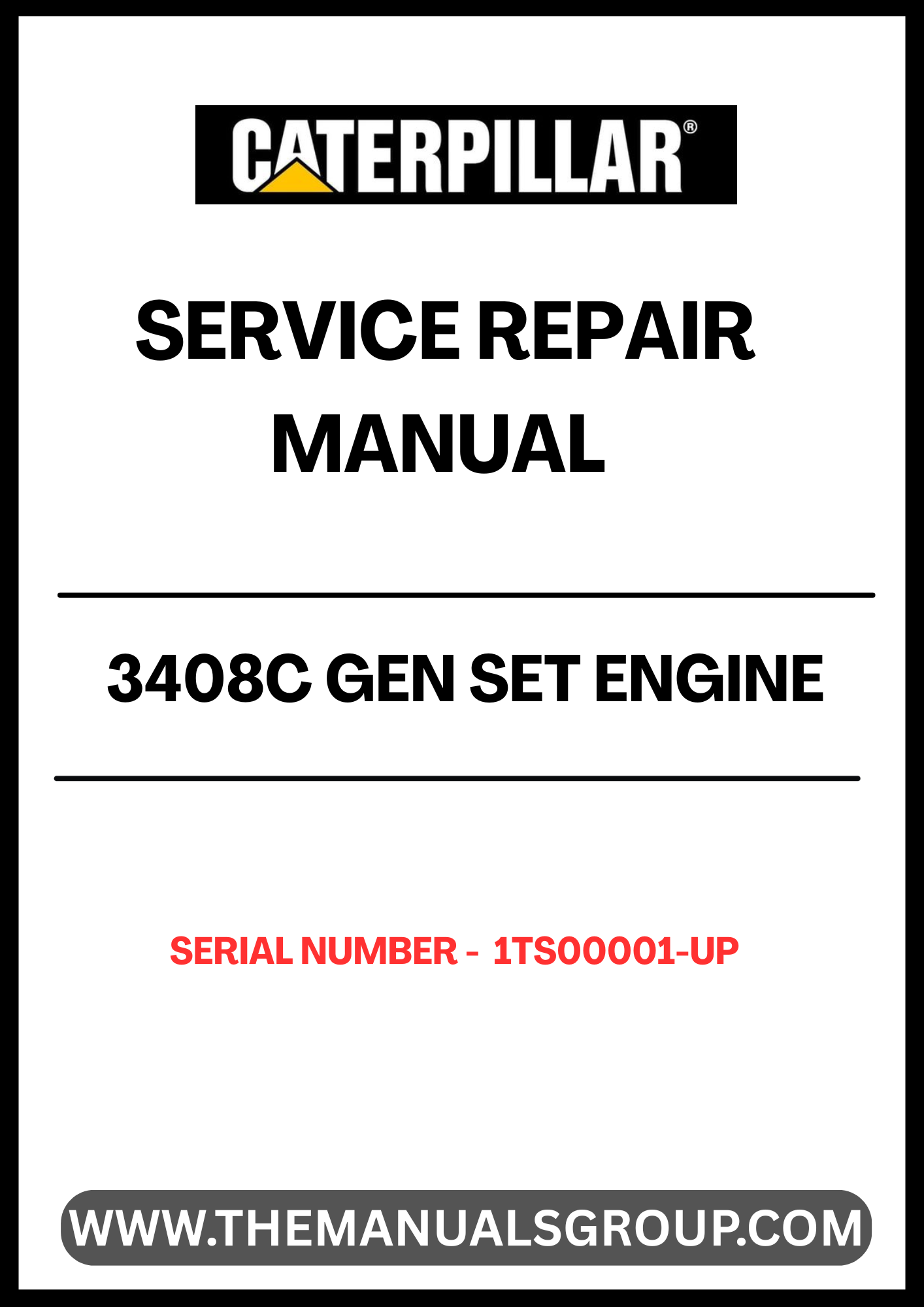 Enhance your maintenance capabilities with the CAT 3408C Gen Set Engine Service Repair Manual, specifically designed for serial numbers 1TS00001 and up. This comprehensive guide provides detailed instructions and insights to ensure your engine operates at peak performance, minimizing downtime and maximizing efficiency.