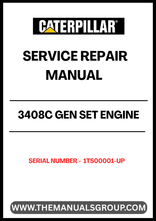 Enhance your maintenance capabilities with the CAT 3408C Gen Set Engine Service Repair Manual, specifically designed for serial numbers 1TS00001 and up. This comprehensive guide provides detailed instructions and insights to ensure your engine operates at peak performance, minimizing downtime and maximizing efficiency.