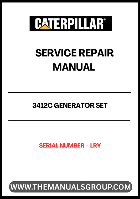 Ensure your CAT 3412C Generator Set operates at peak performance with our comprehensive Service Repair Manual, specifically designed for serial number LRY. This manual is an essential resource for technicians and operators, providing detailed instructions and insights to troubleshoot and maintain your generator effectively.