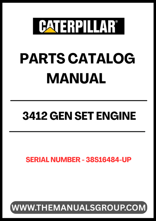 Discover the essential CAT 3412C Gen Set Engine Parts Catalog Manual, specifically designed for serial numbers 38S16484 and up. This comprehensive manual is your go-to resource for identifying and sourcing the right parts for your engine, ensuring optimal performance and longevity.