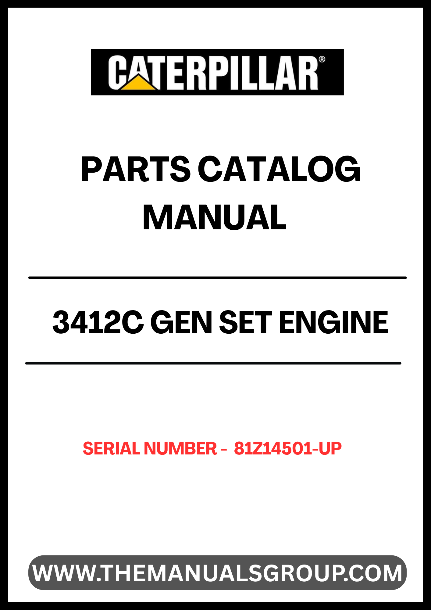 Enhance the performance and longevity of your CAT 3412C GEN SET with our comprehensive Parts Catalog Manual, specifically designed for serial numbers 81Z14501 and up. This manual serves as an essential resource, providing detailed diagrams and specifications that ensure you have the right parts for your engine maintenance and repairs.