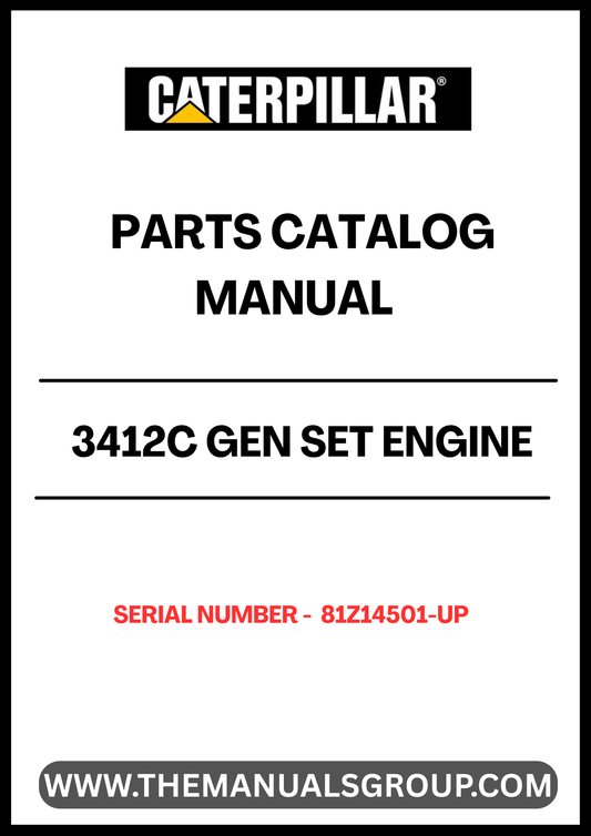 Enhance the performance and longevity of your CAT 3412C GEN SET with our comprehensive Parts Catalog Manual, specifically designed for serial numbers 81Z14501 and up. This manual serves as an essential resource, providing detailed diagrams and specifications that ensure you have the right parts for your engine maintenance and repairs.