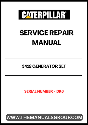 Discover the essential CAT 3412 Generator Set Service Repair Manual, specifically designed for serial number DK6. This comprehensive guide is your go-to resource for maintaining and troubleshooting your generator, ensuring optimal performance and longevity.