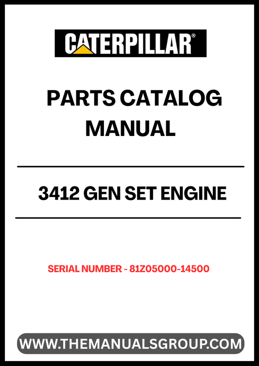 Discover the essential CAT 3412 Gen Set Engine Parts Catalog Manual, specifically designed for serial numbers 81Z05000-14500. This comprehensive manual is your go-to resource for identifying and sourcing the right parts for your engine, ensuring optimal performance and longevity.
