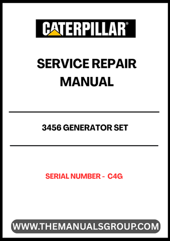 Discover the essential CAT 3456 Generator Set Service Repair Manual, specifically designed for serial number C4G. This comprehensive guide is your go-to resource for maintaining and troubleshooting your generator, ensuring optimal performance and longevity. With detailed diagrams and step-by-step instructions, you can confidently tackle repairs and service tasks.