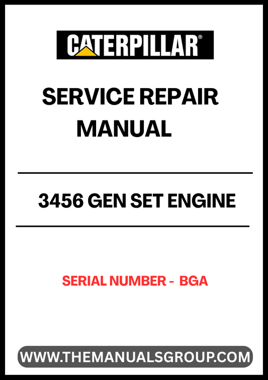 Discover the essential CAT 3456 Gen Set Engine Parts Catalog Manual, specifically designed for serial number 9BZ. This comprehensive manual serves as a vital resource for technicians and engineers, providing detailed diagrams, part numbers, and specifications to ensure accurate repairs and maintenance.
