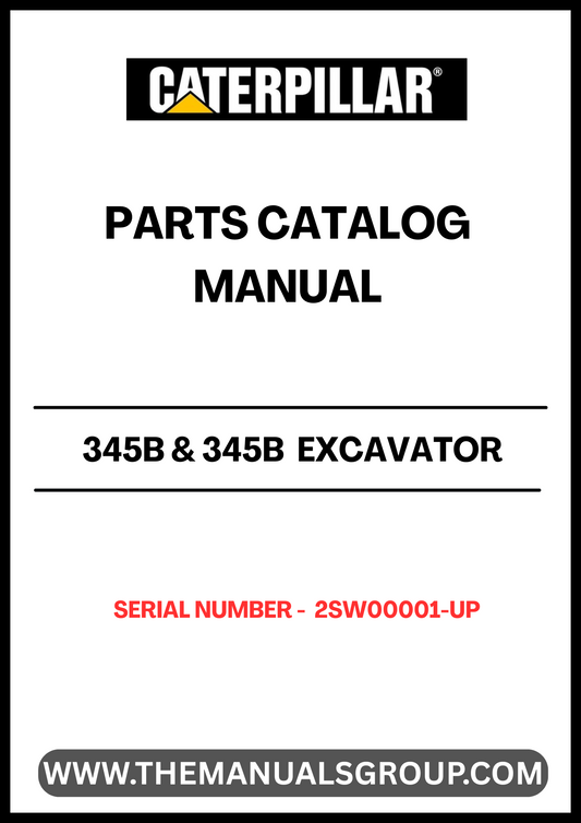 Discover the essential CAT 345B & 345B Excavator Parts Catalog Manual, specifically designed for serial numbers 2SW00001 and up. This comprehensive guide is powered by the robust 3176 engine, ensuring you have the most accurate and detailed information at your fingertips.