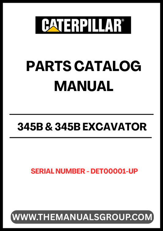 Enhance the performance and longevity of your CAT 345B and 345B Excavator with our comprehensive Parts Catalog Manual. Designed specifically for serial numbers DET00001-UP and powered by the robust 3176 engine, this manual is an essential resource for maintenance and repair.