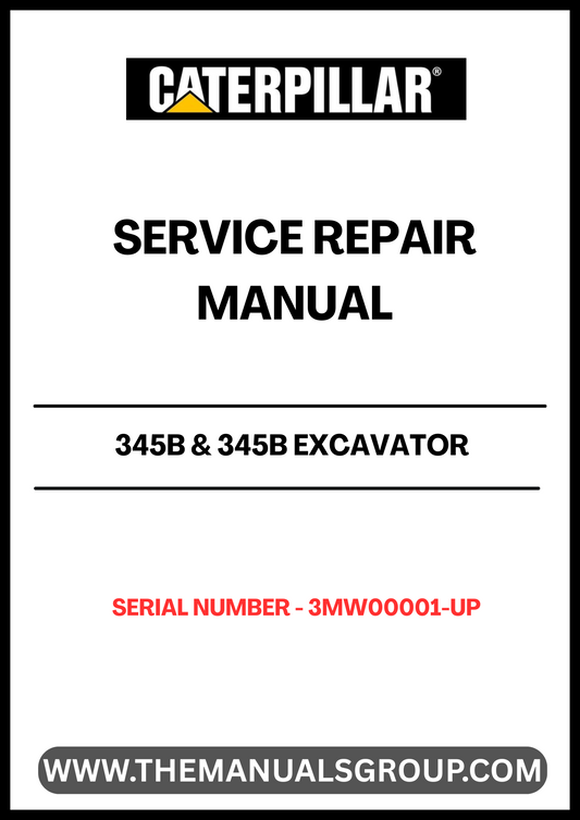 Unlock the full potential of your CAT 345B and 345B Excavator with our comprehensive Service Repair Manual, specifically designed for serial numbers 3MW00001 and up. This manual is an essential resource for operators and technicians, providing detailed insights into the maintenance and repair of your machine powered by the robust 3176 engine.