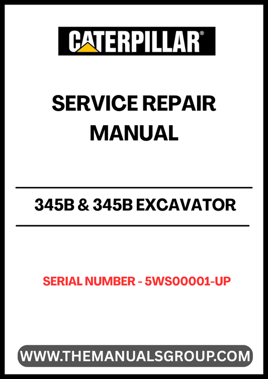 Ensure your CAT 345B & 345B Excavator operates at peak performance with our comprehensive Service Repair Manual. Designed specifically for serial numbers 5WS00001 and up, this manual provides detailed insights into the workings of the powerful 3176C engine, making it an essential resource for maintenance and repair.