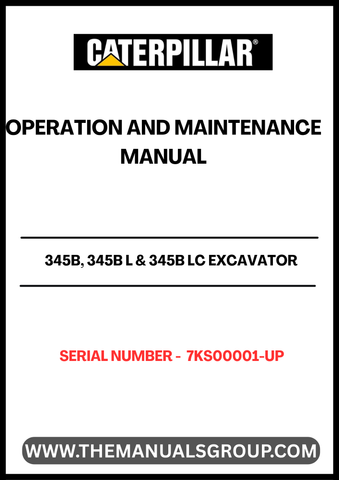 Discover the essential CAT 345B, 345B L & 345B LC Excavator Operation and Maintenance Manual, designed specifically for serial numbers 7KS00001 and up. This comprehensive guide is powered by the robust 3176C engine, ensuring you have the most accurate and relevant information at your fingertips.