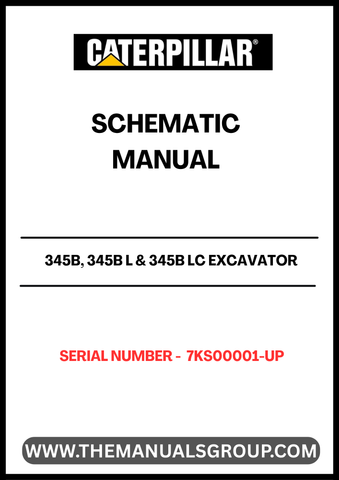Discover the essential CAT 345B, 345B L & 345B LC Excavator Schematic Manual, designed specifically for models with serial number 7KS00001 and up. This comprehensive manual provides detailed schematics powered by the robust 3176C engine, ensuring you have the critical information needed for maintenance and repairs.
