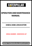 Discover the essential CAT 345B & 345B L Excavator Operation and Maintenance Manual, designed specifically for serial numbers 3MW00001 and up. This comprehensive guide is powered by the robust 3176C engine, ensuring you have the most accurate and relevant information at your fingertips.