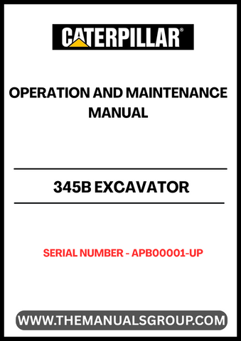Enhance the performance and longevity of your CAT 345B Excavator with the comprehensive Operation and Maintenance Manual, specifically designed for serial numbers APB00001-UP and powered by the robust 3176C engine. This manual serves as an essential resource for operators and maintenance personnel, providing detailed instructions and insights to ensure optimal operation.