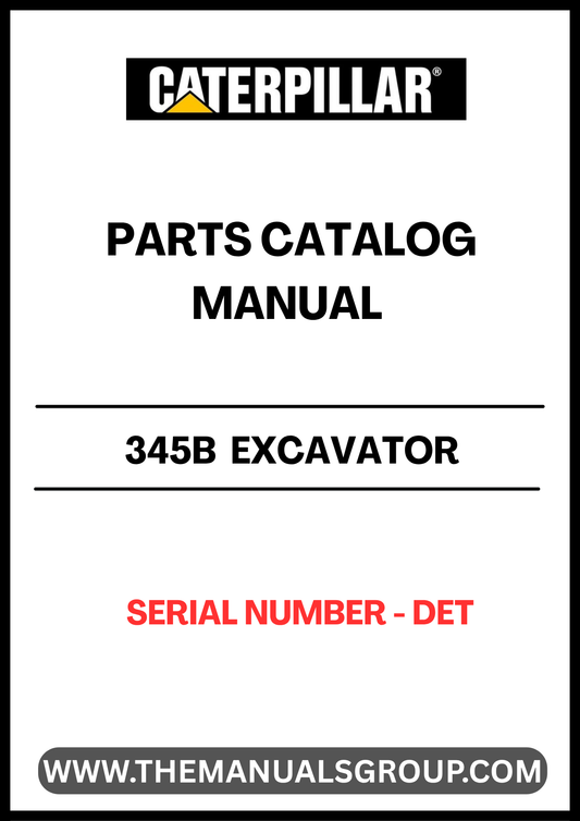 Discover the essential CAT 345B Excavator Parts Catalog Manual, specifically designed for serial number DET. This comprehensive manual serves as your go-to resource for identifying and sourcing the right parts for your excavator, ensuring optimal performance and longevity.